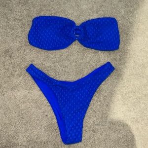 Blue bikini
